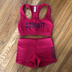 Stayfit shorts only (no sports bra!)